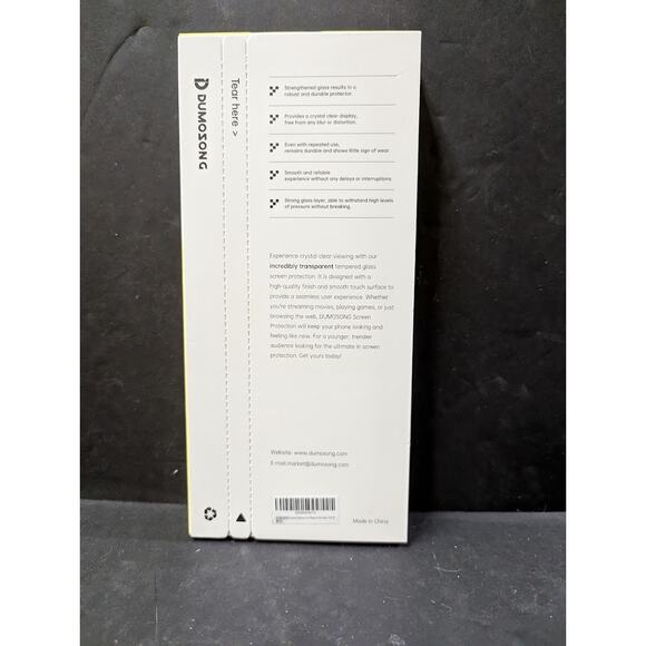 DUMOSONG tempered glass screen protector IPhone 14 Pro Max - Picture 3 of 3